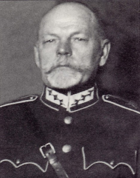 Первый главнокомандующий латвийской армией генерал Давид Симансон