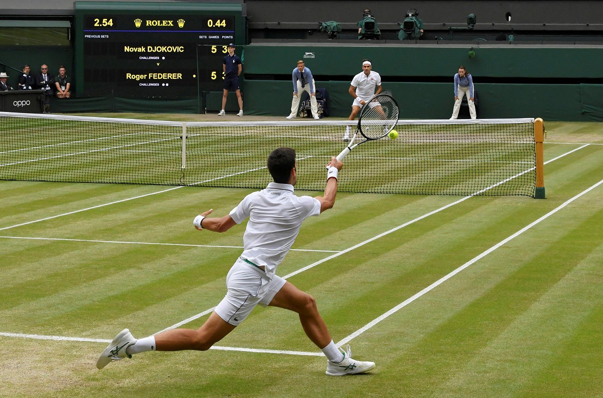 Vimbldonas fināls Novaks Džokovičs pret Rodžeru Federeru