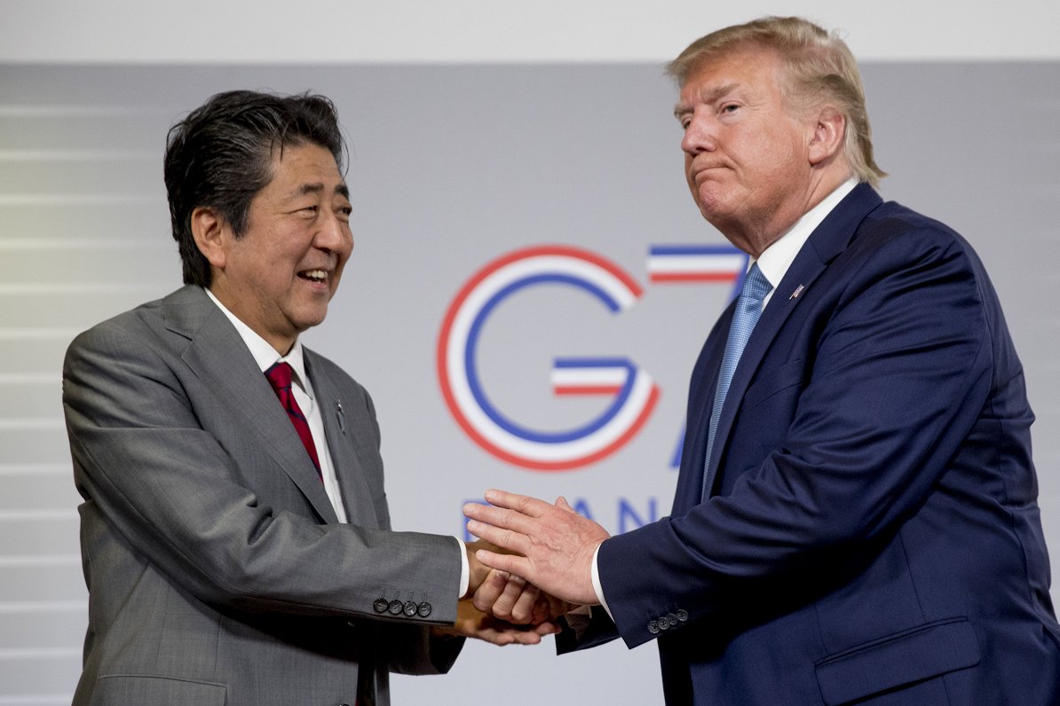 Donalds Tramps, Sindzo Abe G7 samitā 25.08.2019.