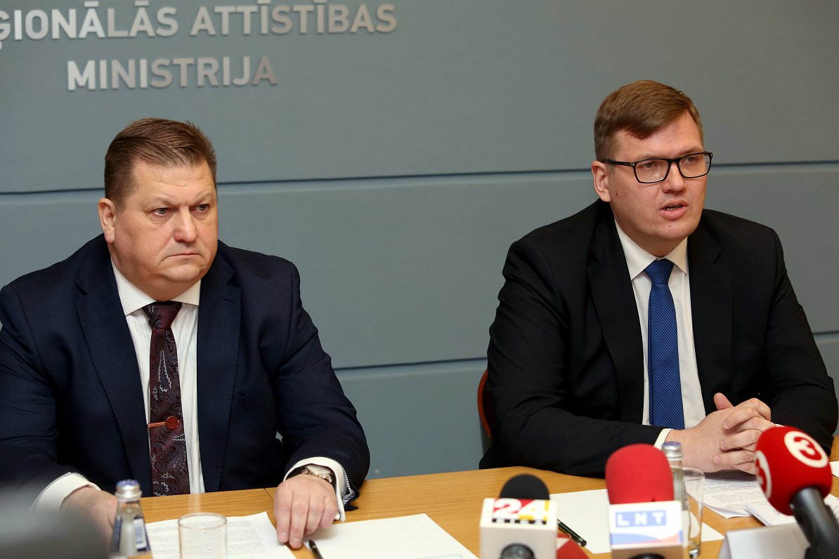 Aivars Draudiņš un Juris Pūce. 05.04.2019.