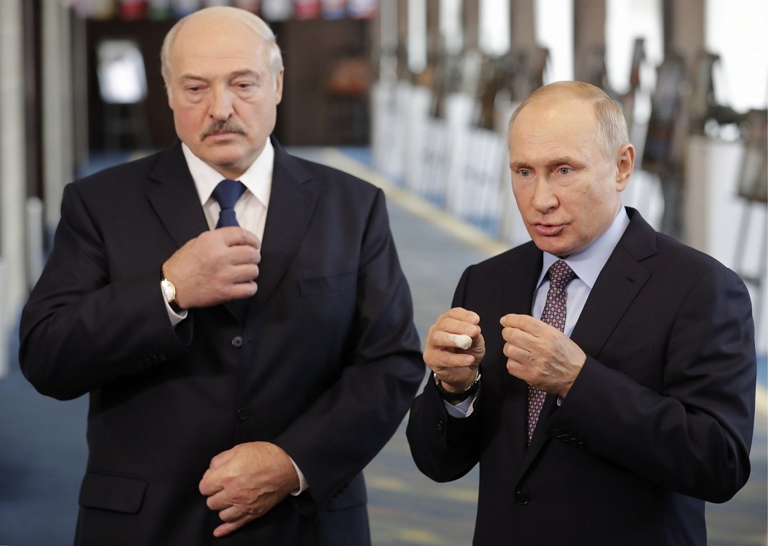 Lukašenko un Putins Sočos, 15.02.2019