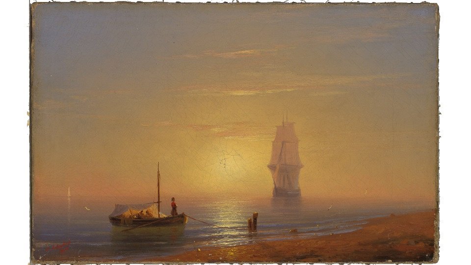 И.Айвазовский. Закат солнца. 1848.