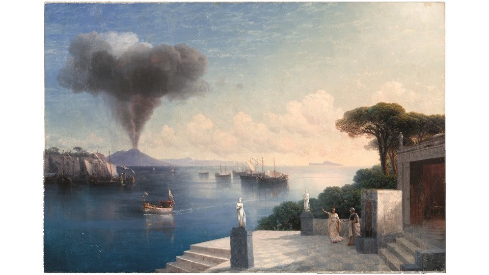 И. Айвазовский. Вид на Везувий за день до извержения вулкана.1885