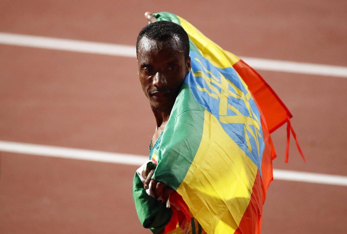 Pasaules čempions 5000 metru skrējienā etiopietis Muktars Edriss