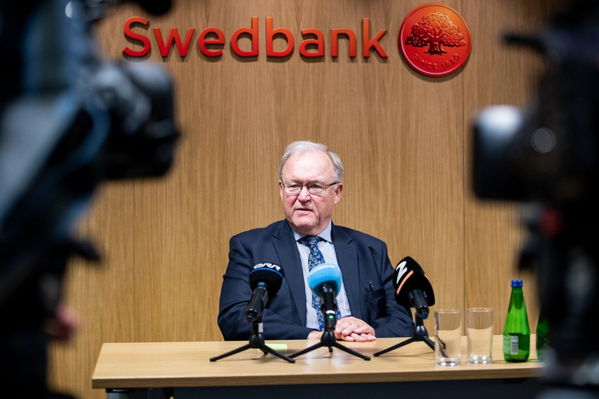 Zviedrijas “Swedbank” padomes priekšsēdētājs Jērans Pēšons viesojās Igaunijā, 04.10.2019.