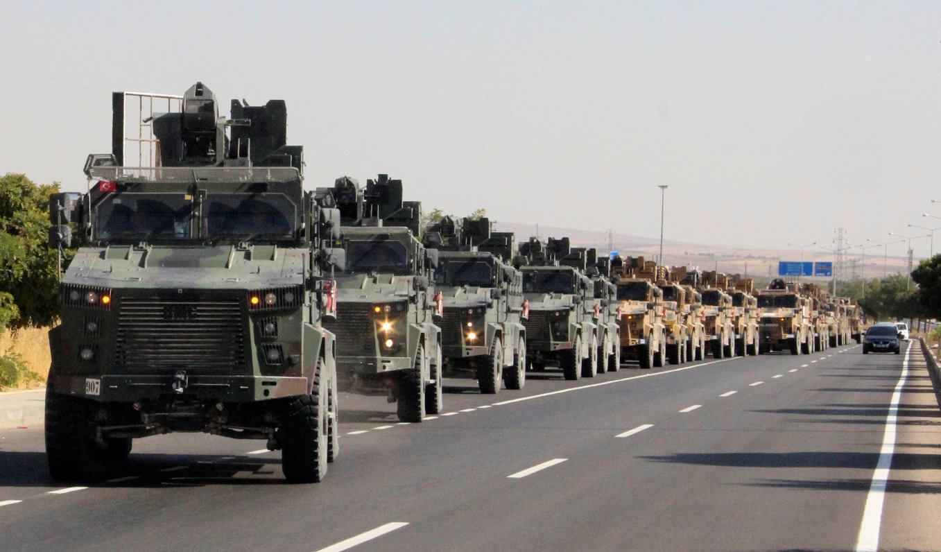 Turcijas militārā konvoja pie Turcijas – Sīrijas robežas, 9.10.2019