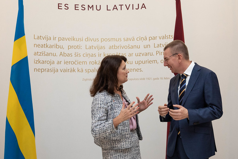 Sweden, Latvia foreign ministers