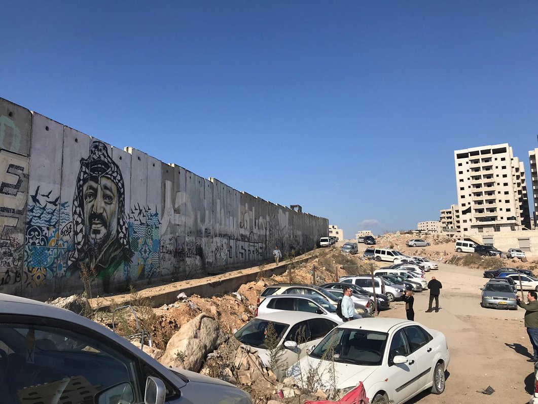 Izraēlas mūris, kas norobežo palestīniešu teritorijas, 30.10.2019.