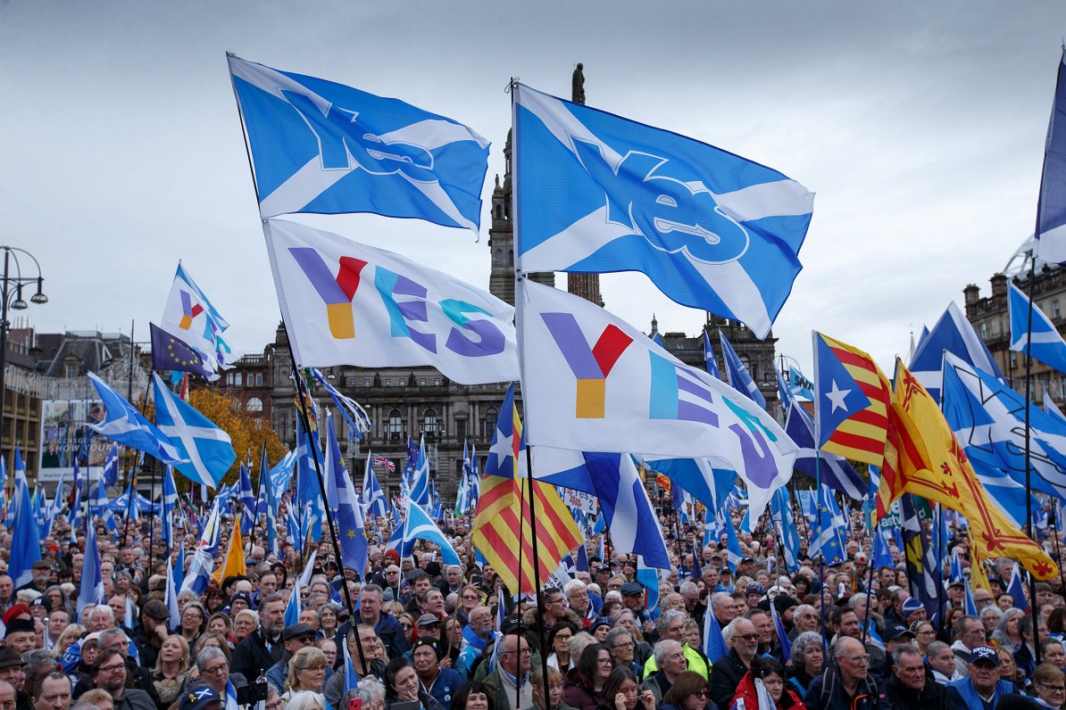 Independence rally in George Square.