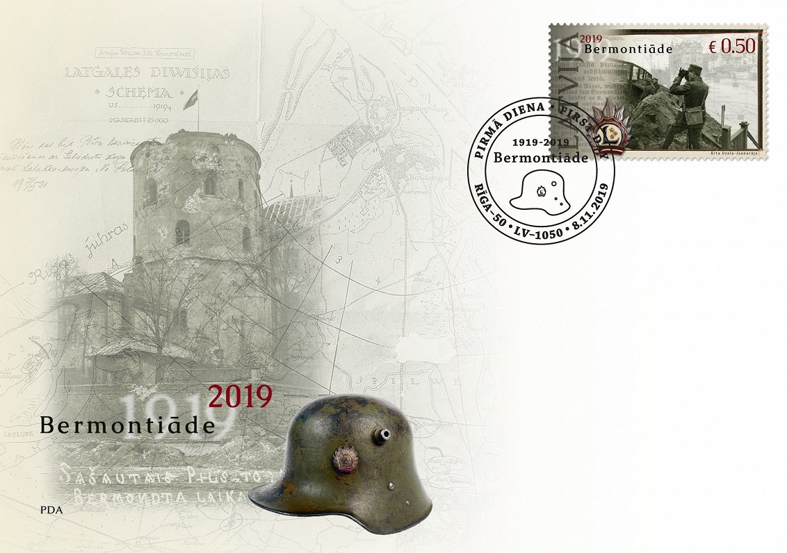 'Bermontiade' stamp first day cover