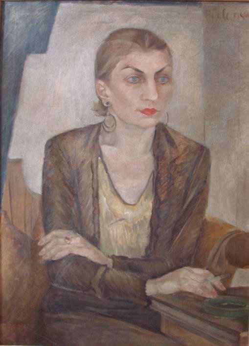 Aleksandra Beļcova. Lūcijas Zamaičas portrets. 1932. Audekls, eļļa. LNMM kolekcija.