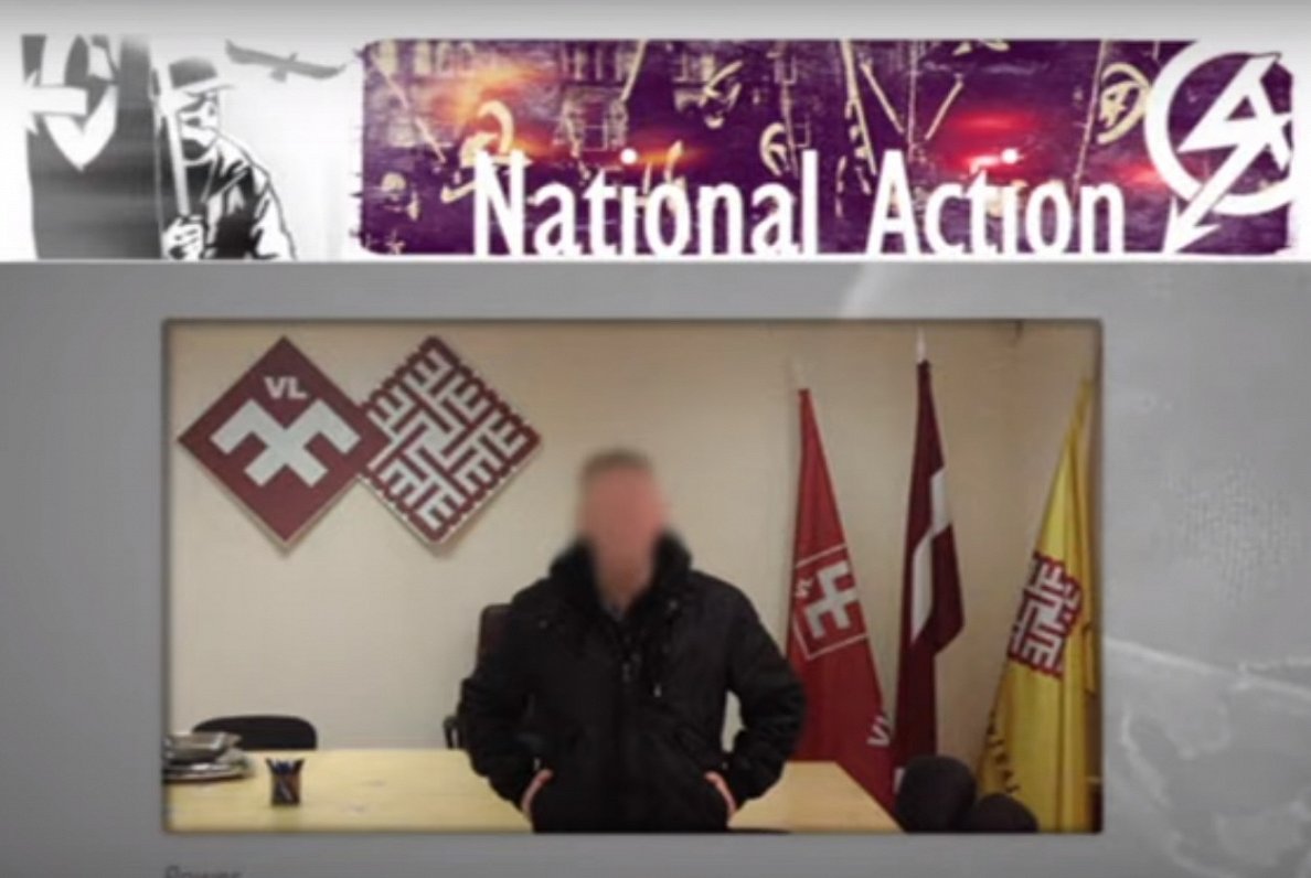 British neo-Nazi poses in NA office