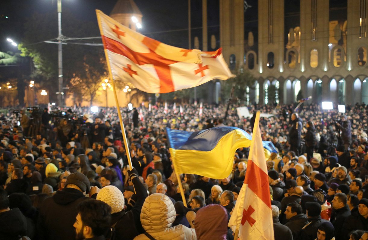 Opozīcijas protests. Tbilisi, 25.11.2019