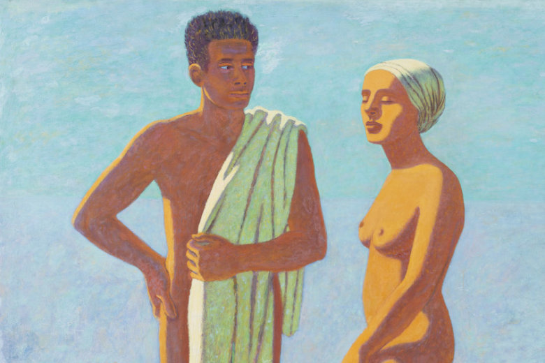 Ilzes Avotiņas glezna izstādē “Vidusjūras krāsa”
