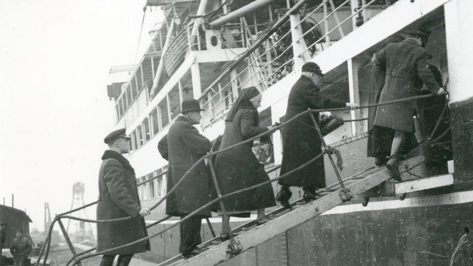 Baltic Germans leaving Liepāja in fall of 1939