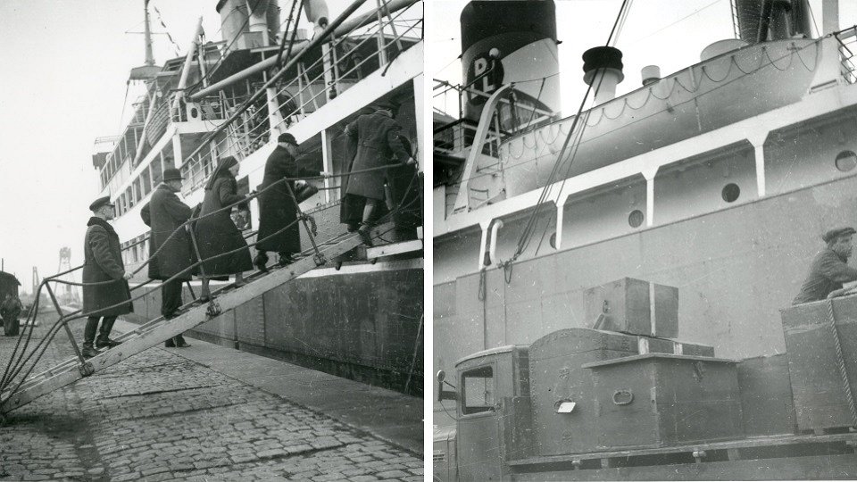 Выезд балтийских немцев из порта Лиепаи. Осень 1939 г.