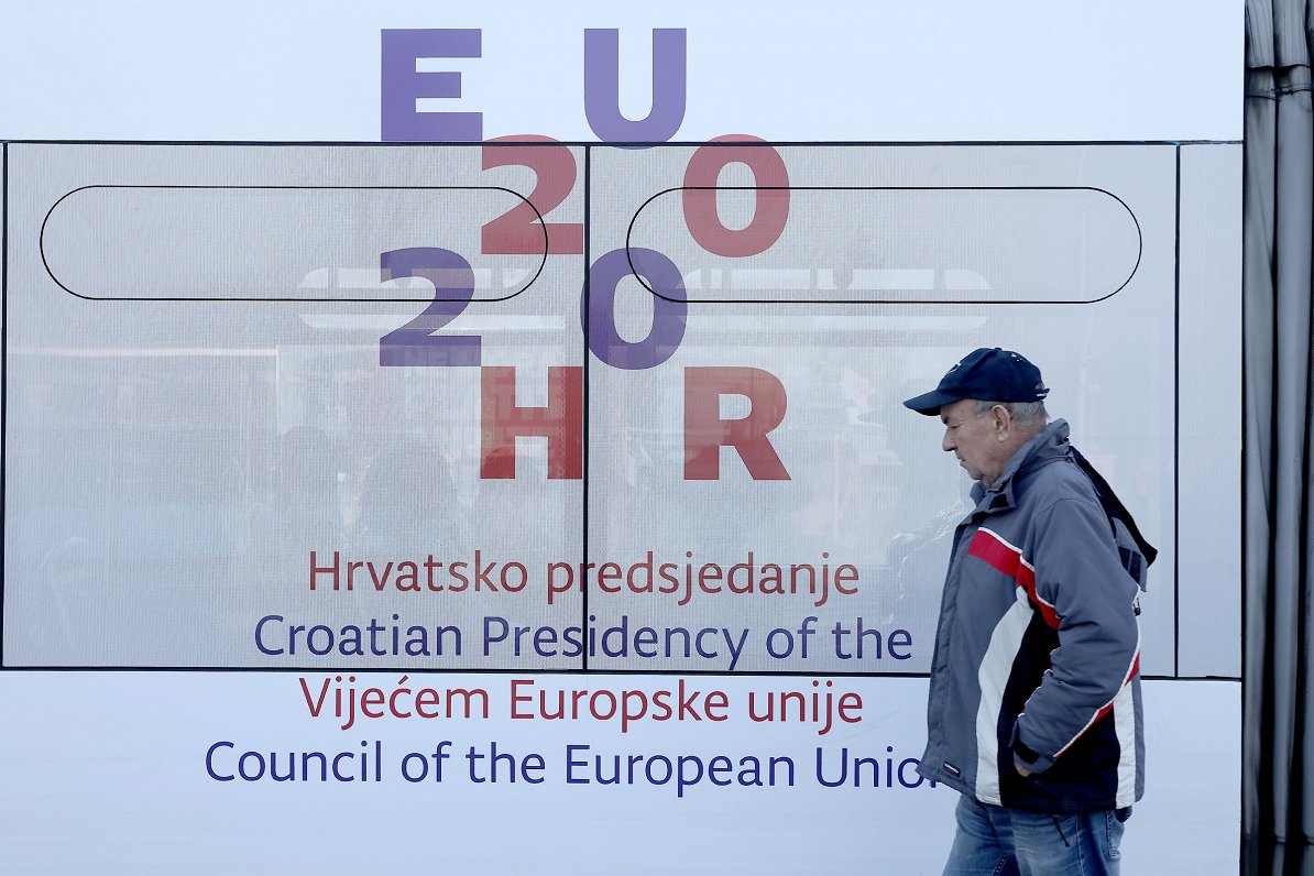 Horvātijas prezidentūras ES Padomē logo
