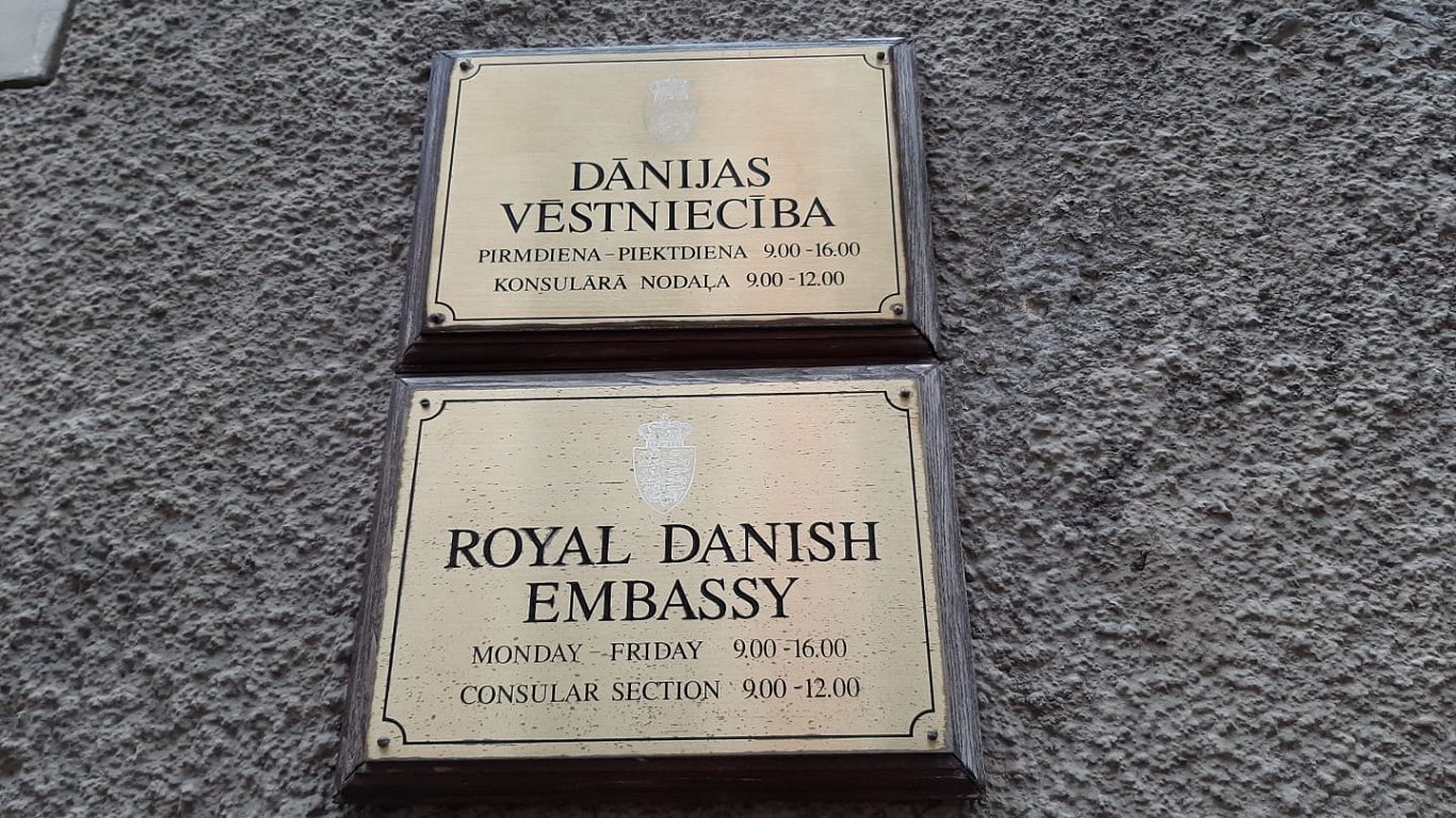 Dānijas vēstniecība Rīgā.