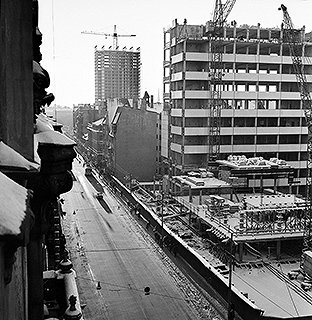 Гунар Бинде. Строительство здания Rīgas modes и гостиницы Latvija. 1971.