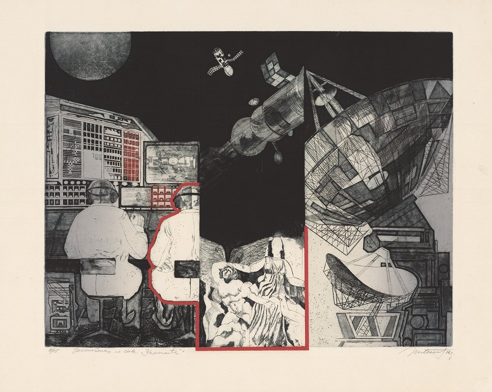 Inārs Helmūts. “Laika atskaitīšana” (no cikla “Kosmonauti”), 1976. Mākslinieka īpašums