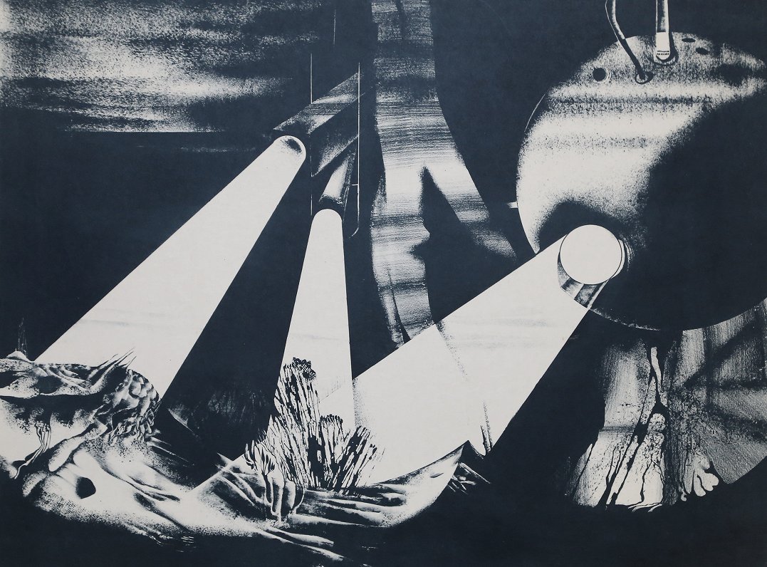 Maija Dragūne. “Zemūdens pētnieki”, 1975. Mākslinieces īpašums
