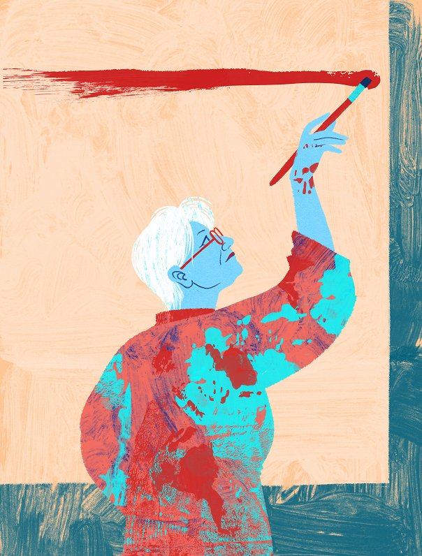 Elīnas Brasliņas veidotā Džemmas Skulmes ilustrācija