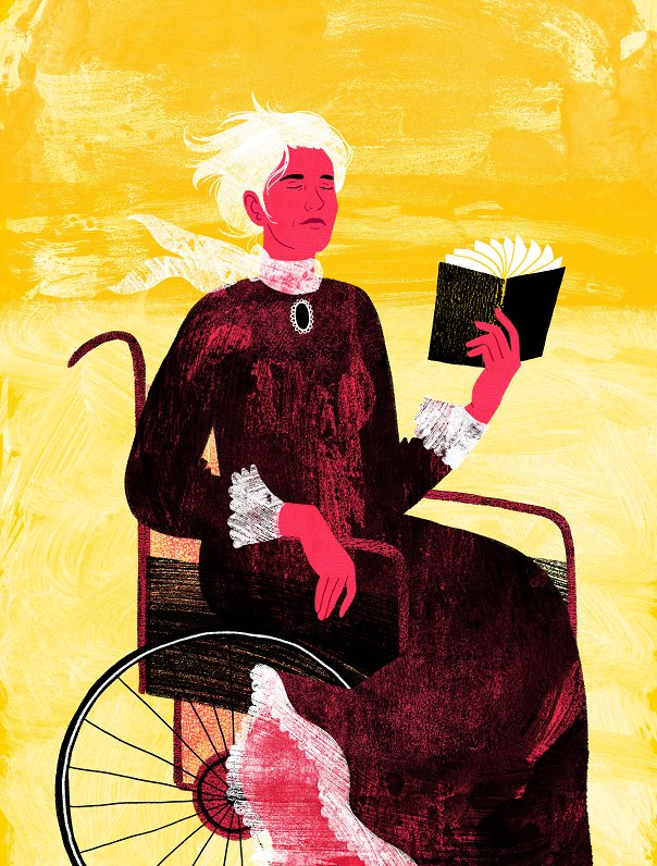 Elīnas Brasliņas veidotā Zentas Mauriņas ilustrācija
