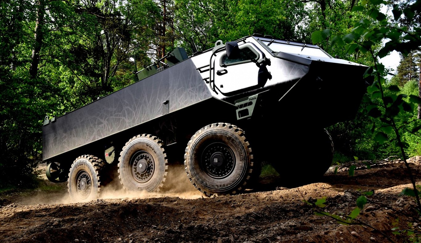 Patria 6x6 armored combat personnel carrier