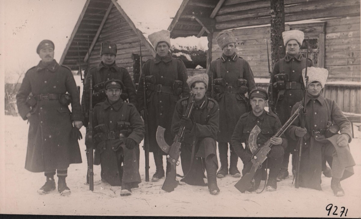 Латвийские солдаты на Латгальском фронте, начало 1920 года