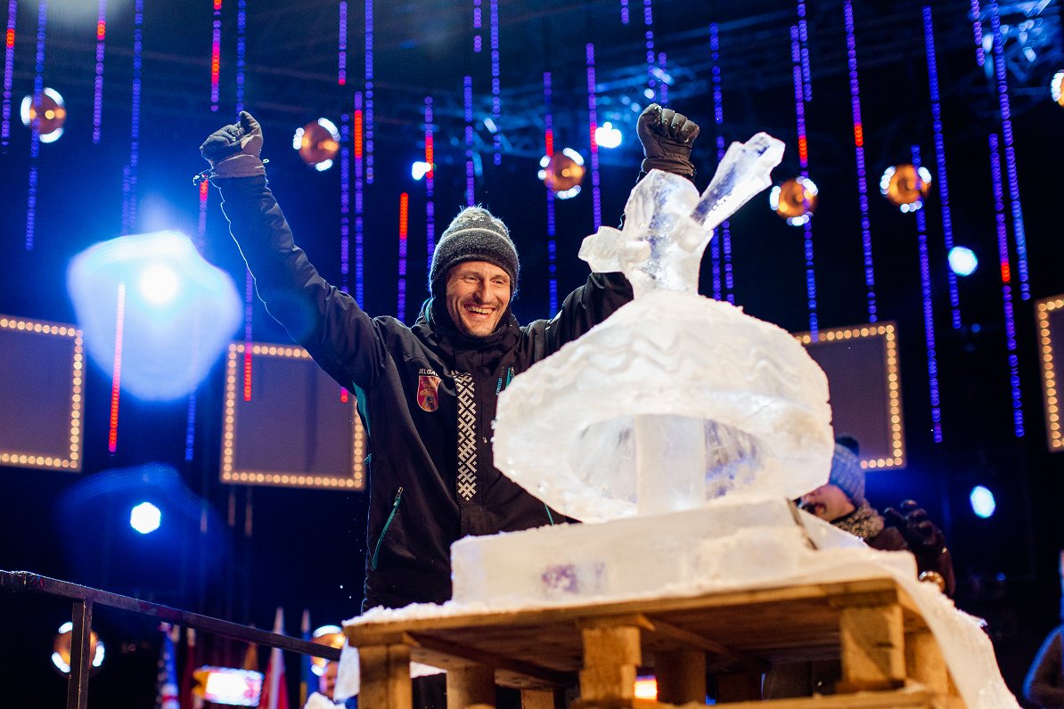 2019 International Ice Sculpture Festival in Jelgava