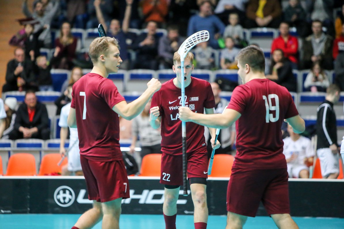 Latvian floorball team in World Championships qualifiers