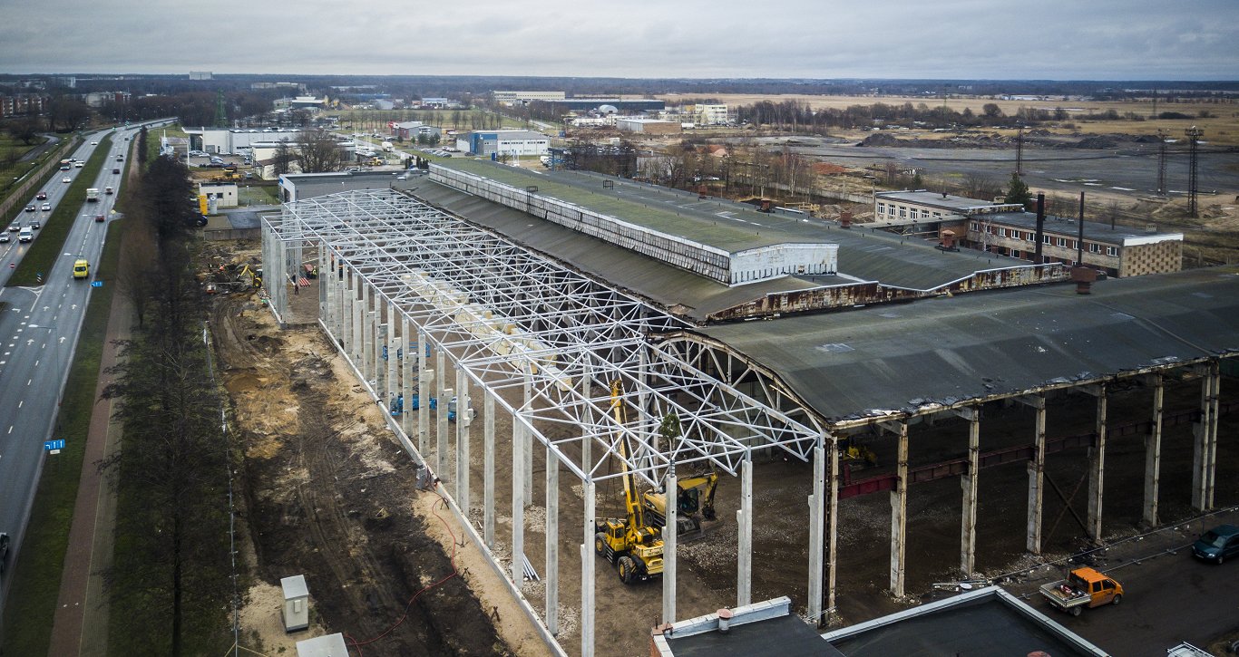 Construction of new Caljan Rite Hite Latvia factory