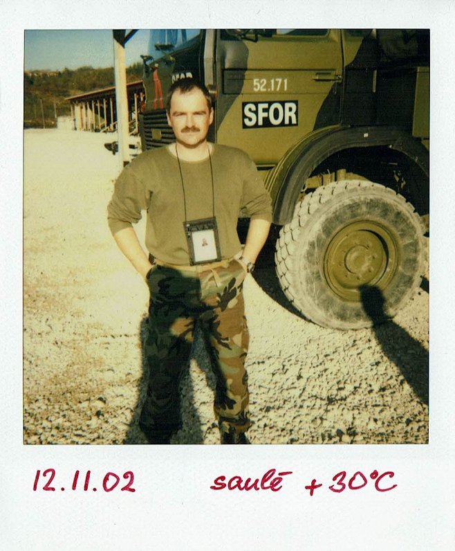 Arturs Dēvics misijā Bosnijā.