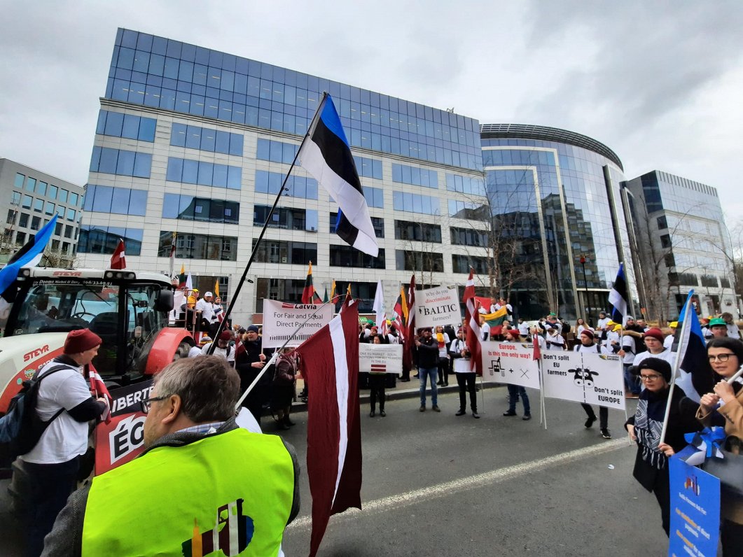 Baltijas zemnieku protesti Briselē, 20.02.2020