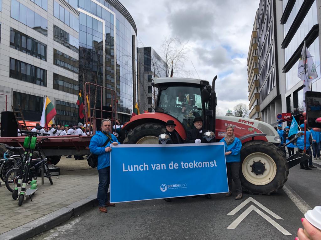 Baltijas valstu lauksaimnieku protests Briselē