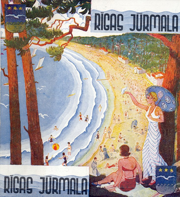 Reklāmas prospekta “Rīgas Jūrmala” vāks. 1935. gads