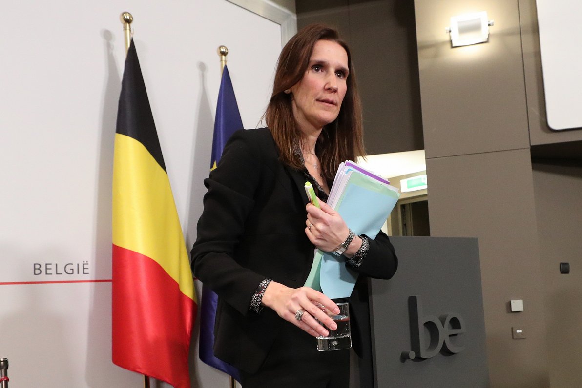 Sofija Vilmesa, par kuras kandidatūru premjerministres amatam vienojušās Beļģijas politiskās partija...