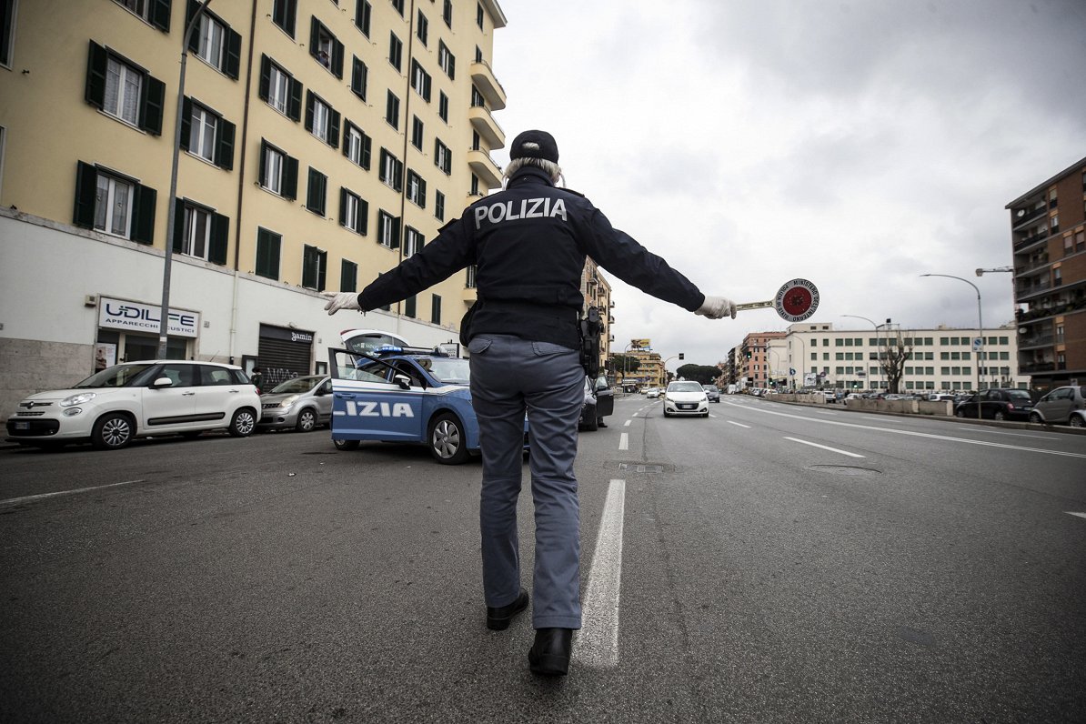 Itālijas policijas 2020.gada martā.