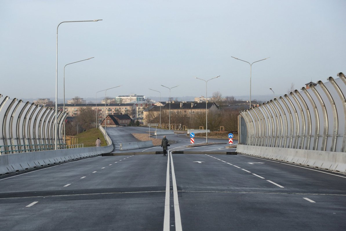 Ceļa pārvads Daugavpilī 2020.gada sākums.