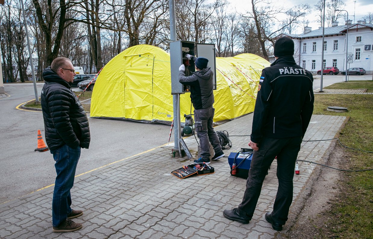 Testēšanas telts Tallinā, 31.03.2020