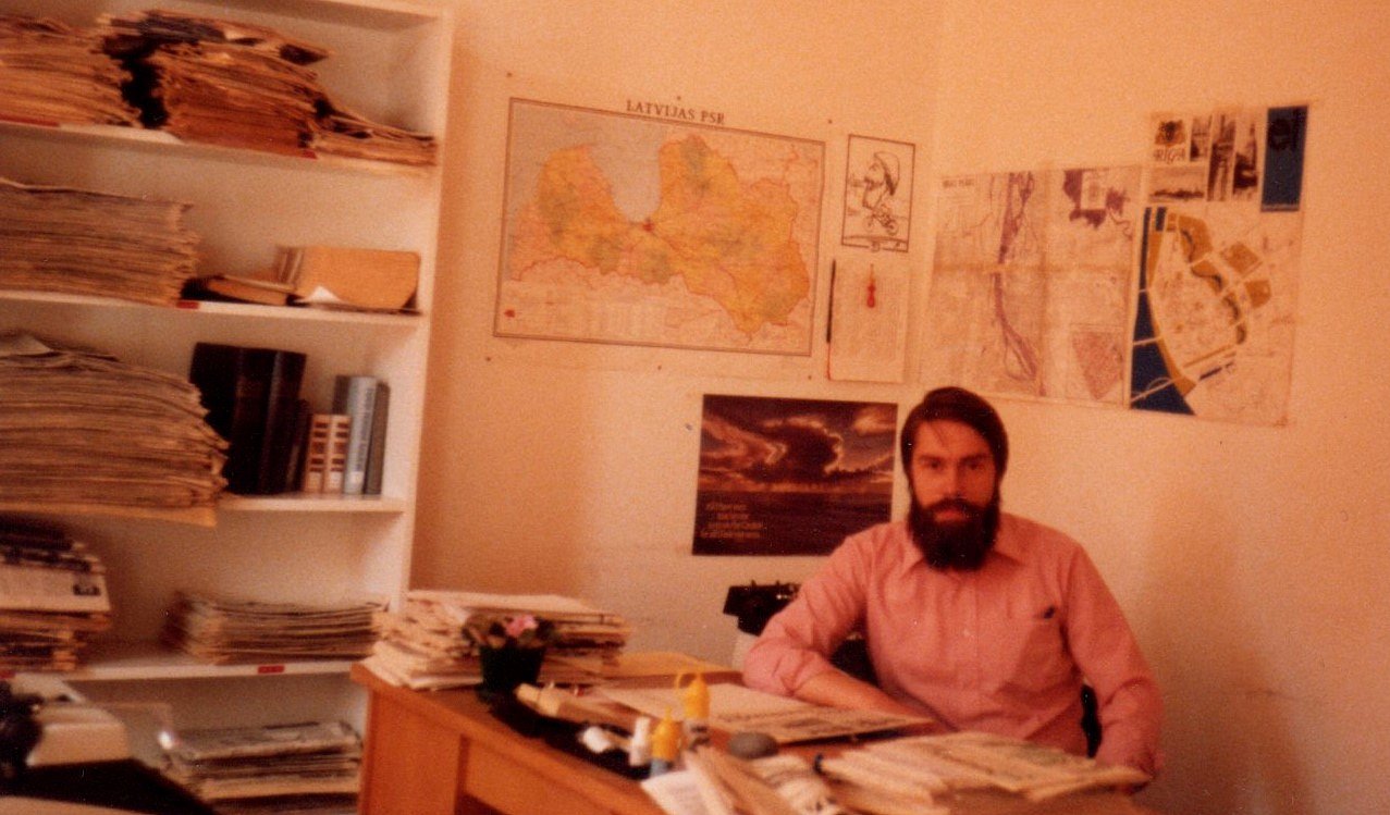 Uzņēmums 1979. gadā: Pāvils Brūvers savā darba vietā Minhenē.