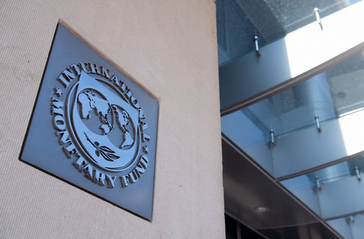Starptautiskā Valūtas fonda (SVF) logo. Attēls ilustratīvs.