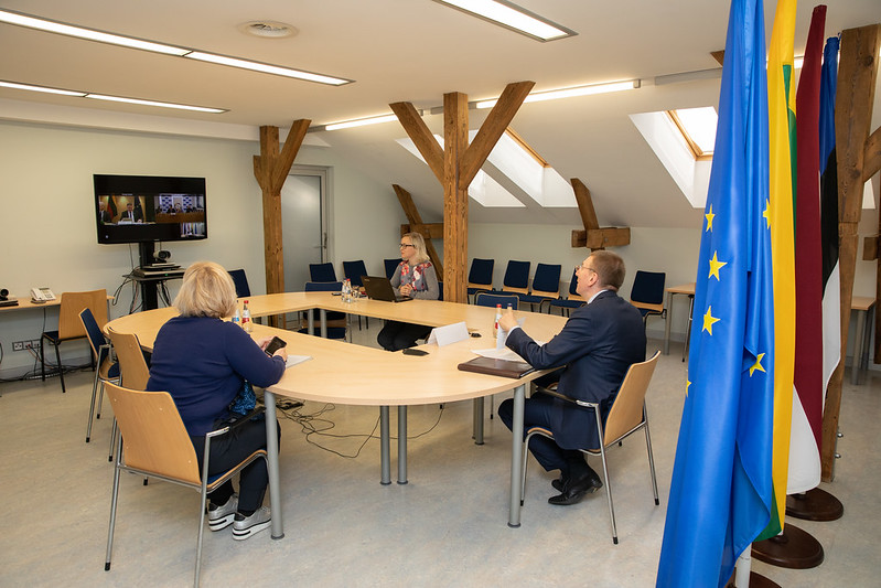 Baltic foreign ministers' videoconference