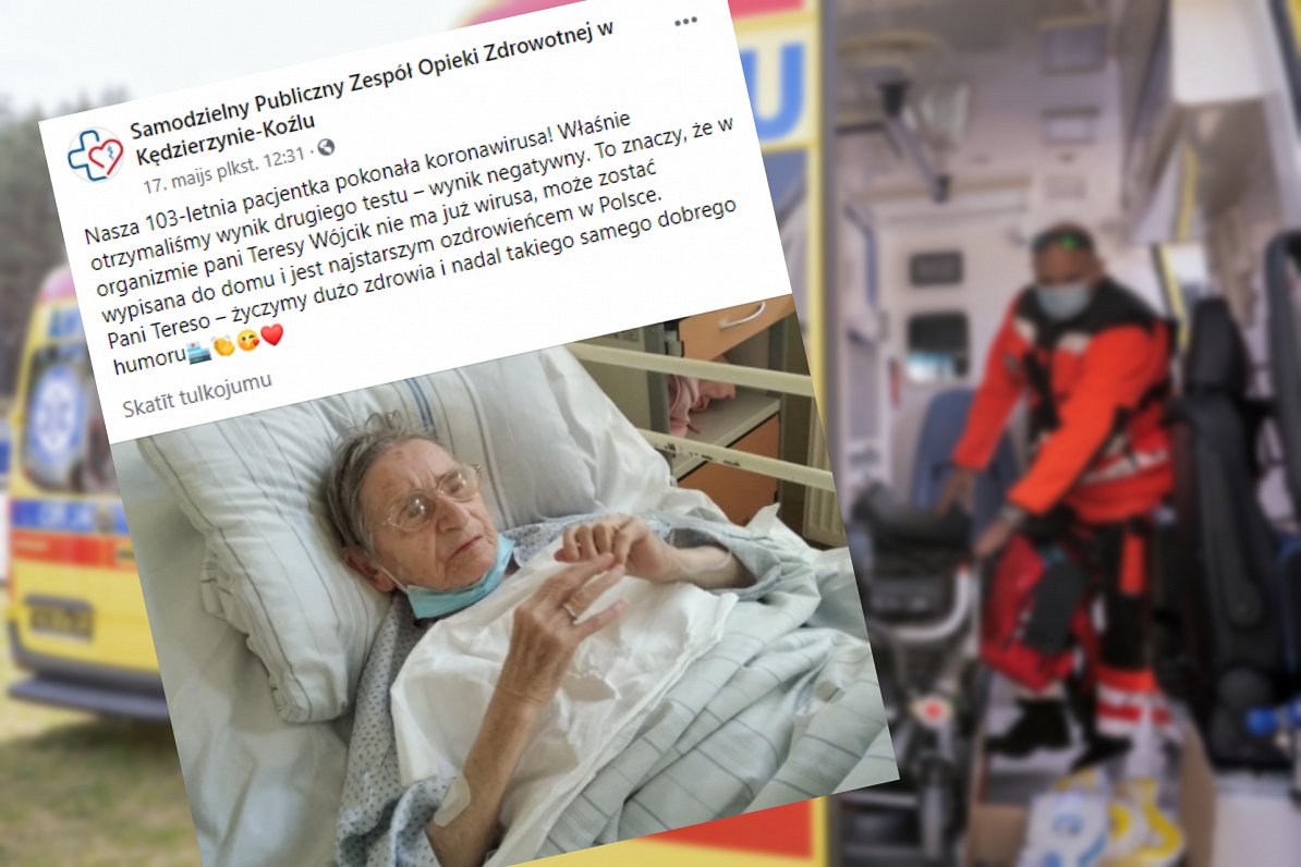 Polijā 103 gadus veca sieviete slimnīcā valsts dienvidos ir izārstējusies no Covid-19