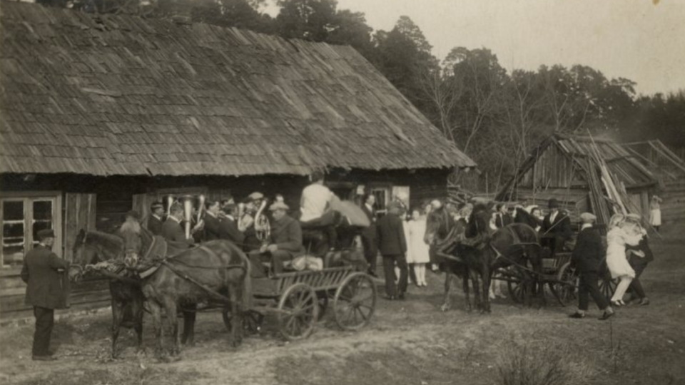 Свадьба в Дагдском крае, 30-е годы XX века.