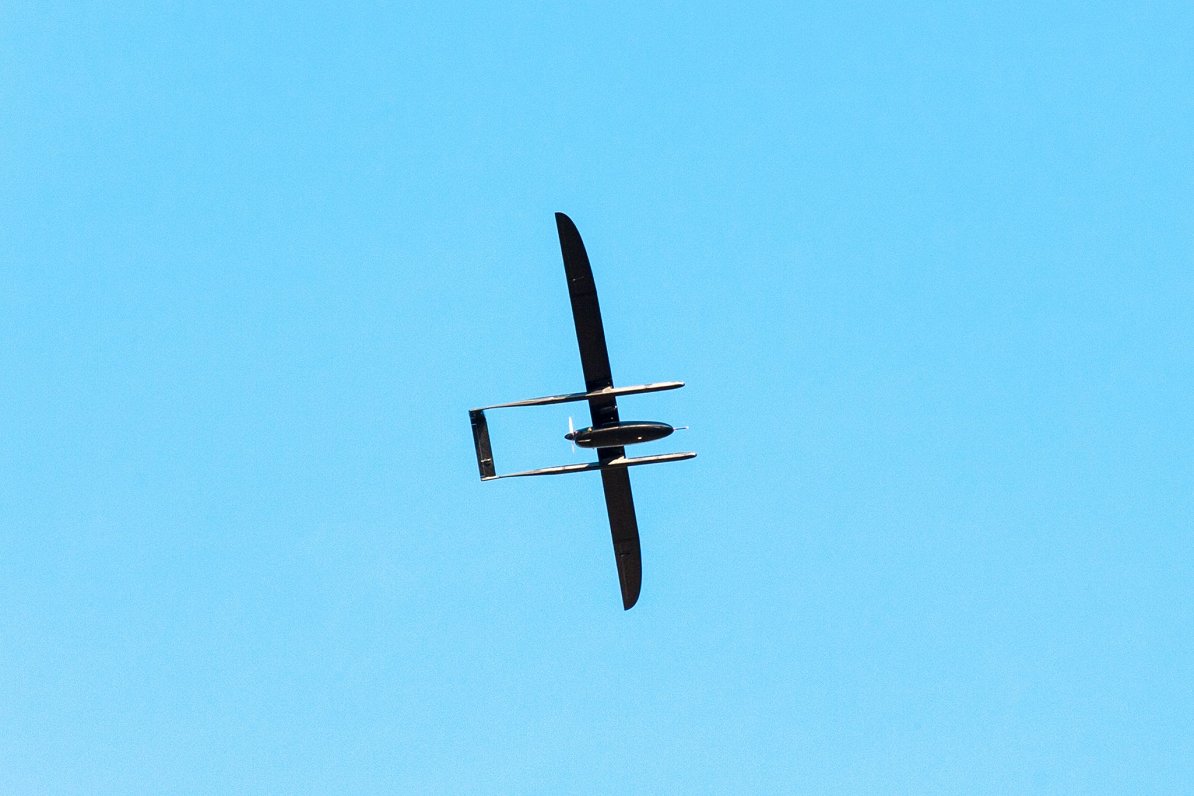 SIA &quot;UAVFactory&quot; piederošais drons, pār kura vadību 2. maijā kontrole pazaudēta.