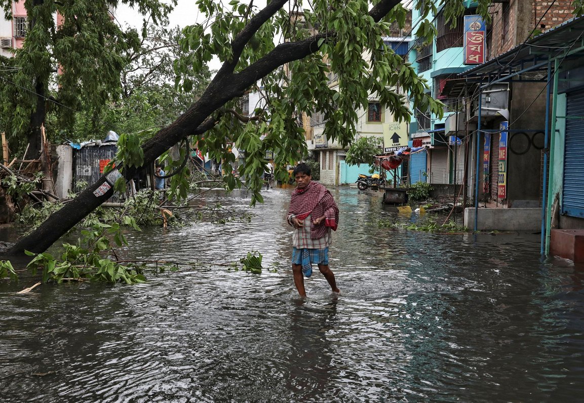 Ciklona postījumi Kolkatā Kalkutā, 20.05.2020