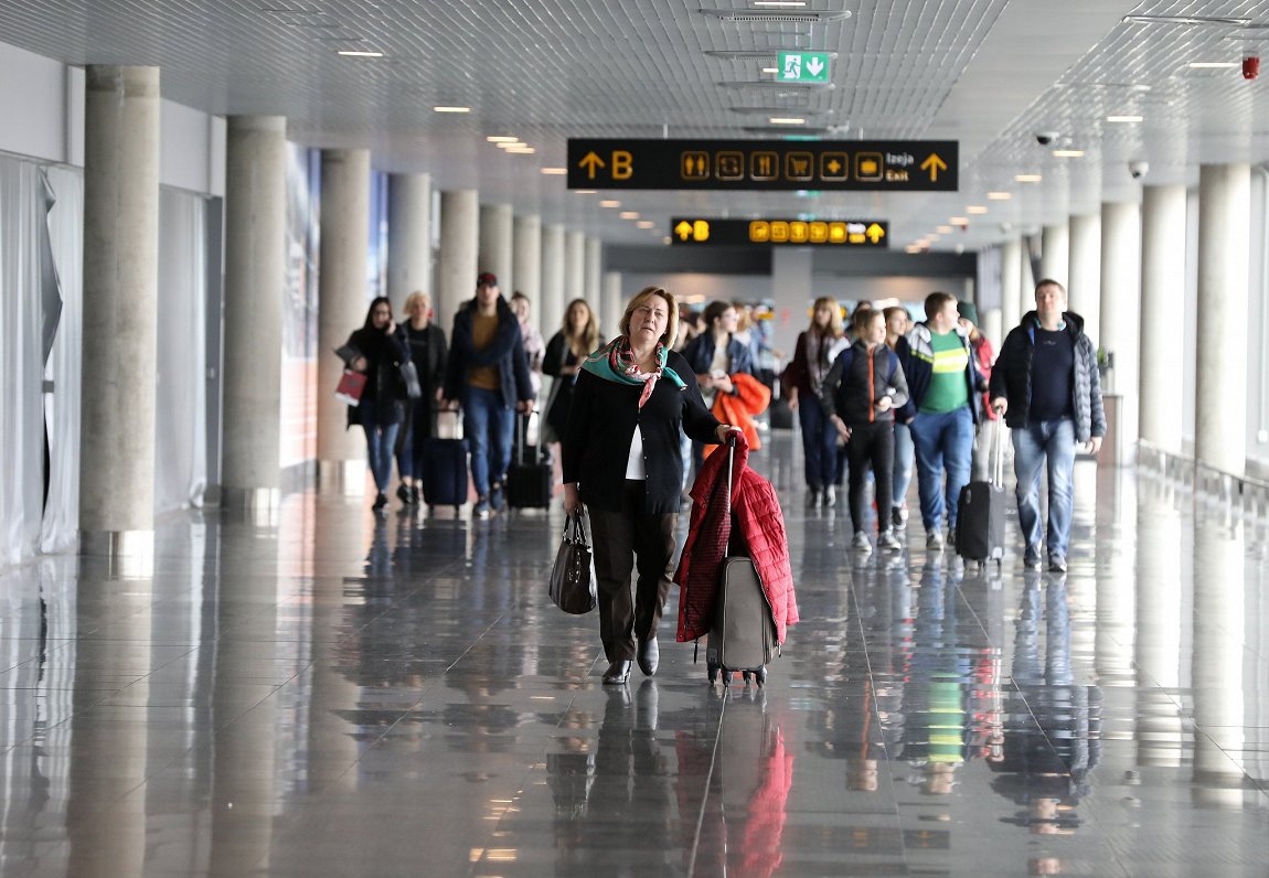 Pasažieru terminālis starptautiskajā lidostā &quot;Rīga&quot;. 15.03.2019.