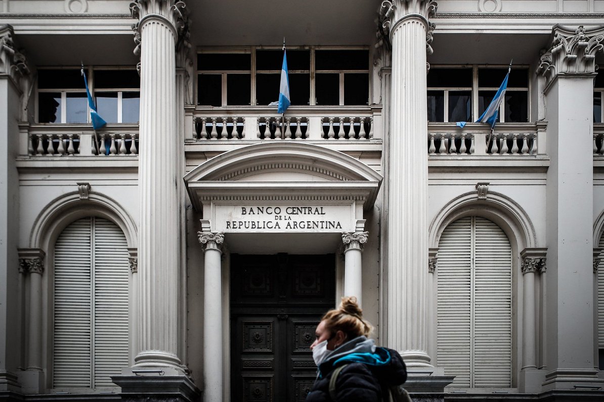 Argentīnas centrālās bankas ēka. Attēls ilustratīvs. 2020. gada maijs.