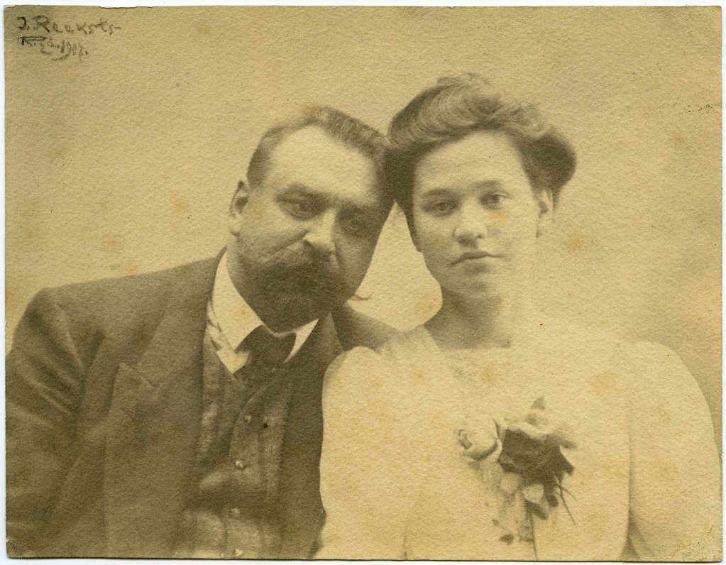 Mērija un Jānis Grīnbergi saderinājušies, 1907, Jāņa Rieksta foto